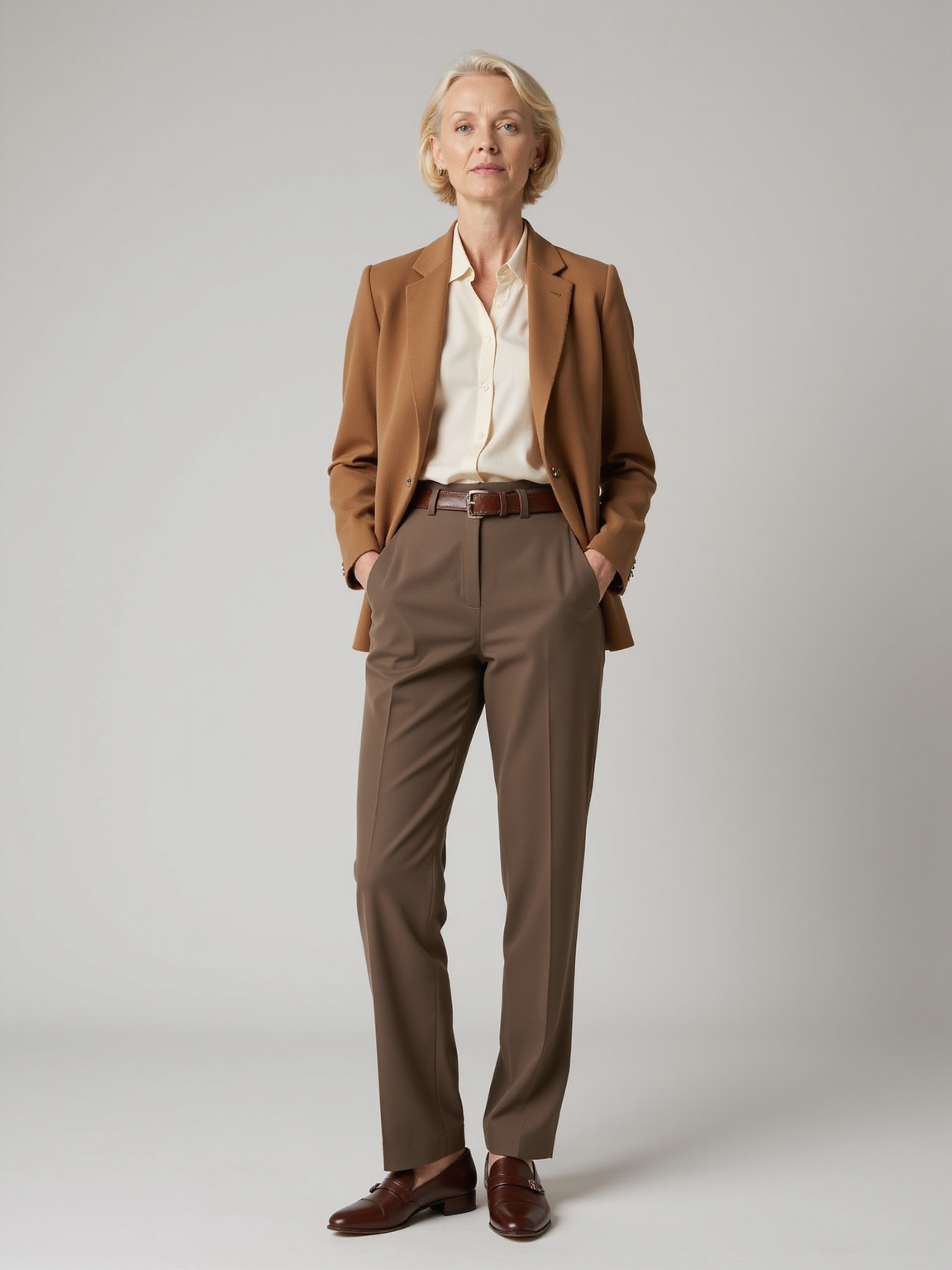 understated timeless neutral wardrobe