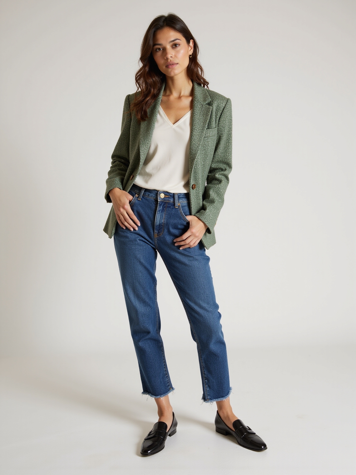 vintage blazer modern basics