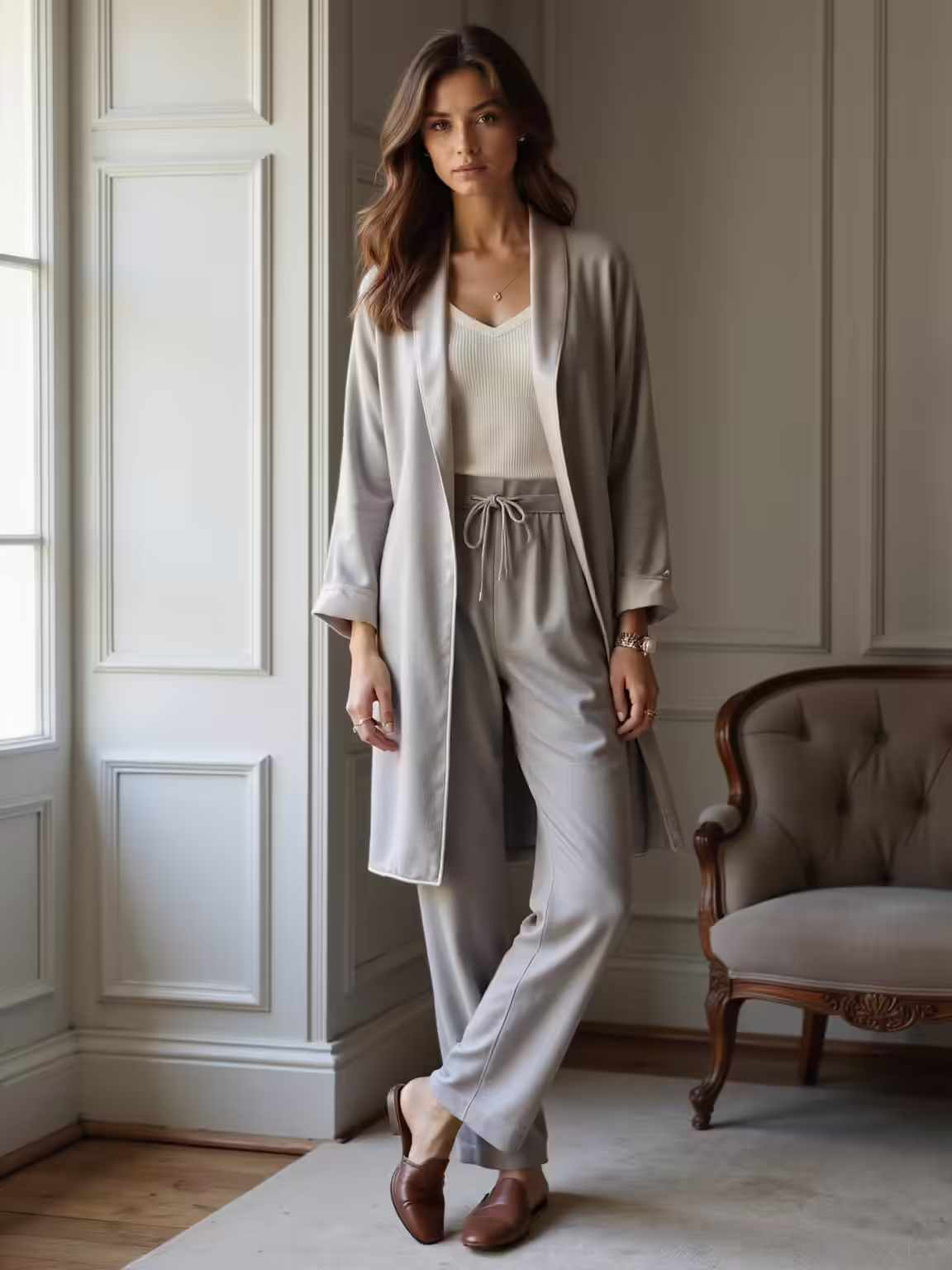 vintage luxe at home ensembles