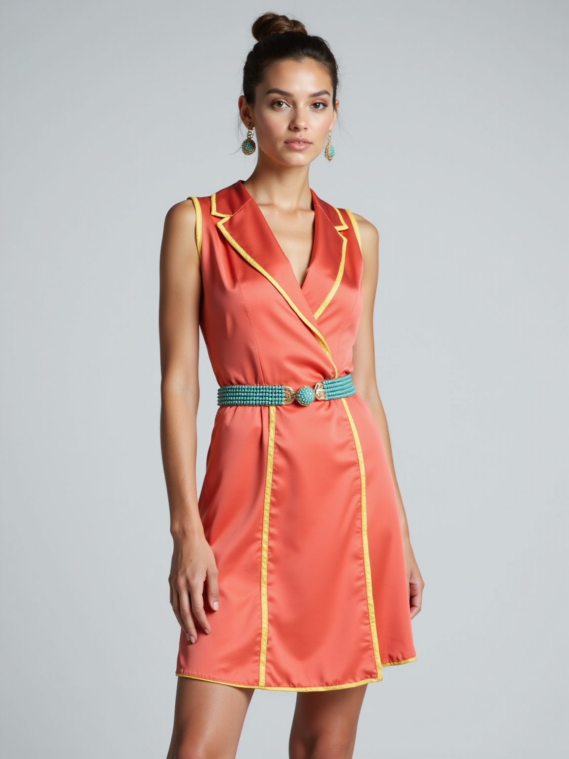 warm coral mint teal