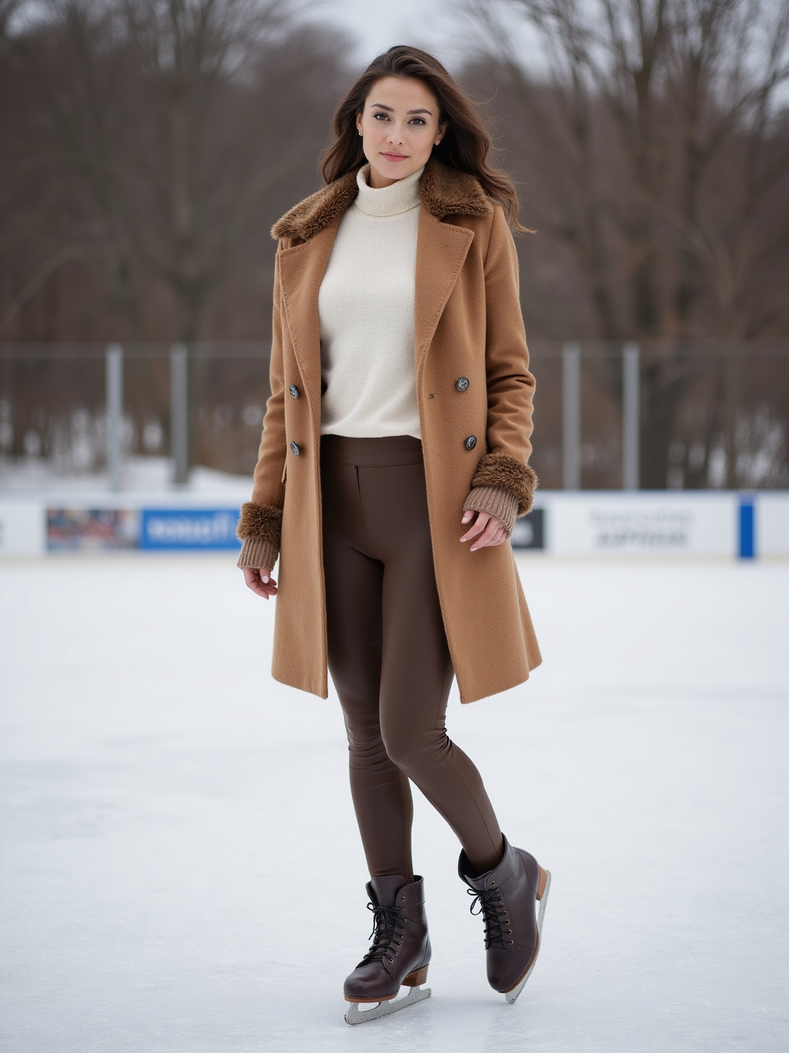 warm fitted layered skating style