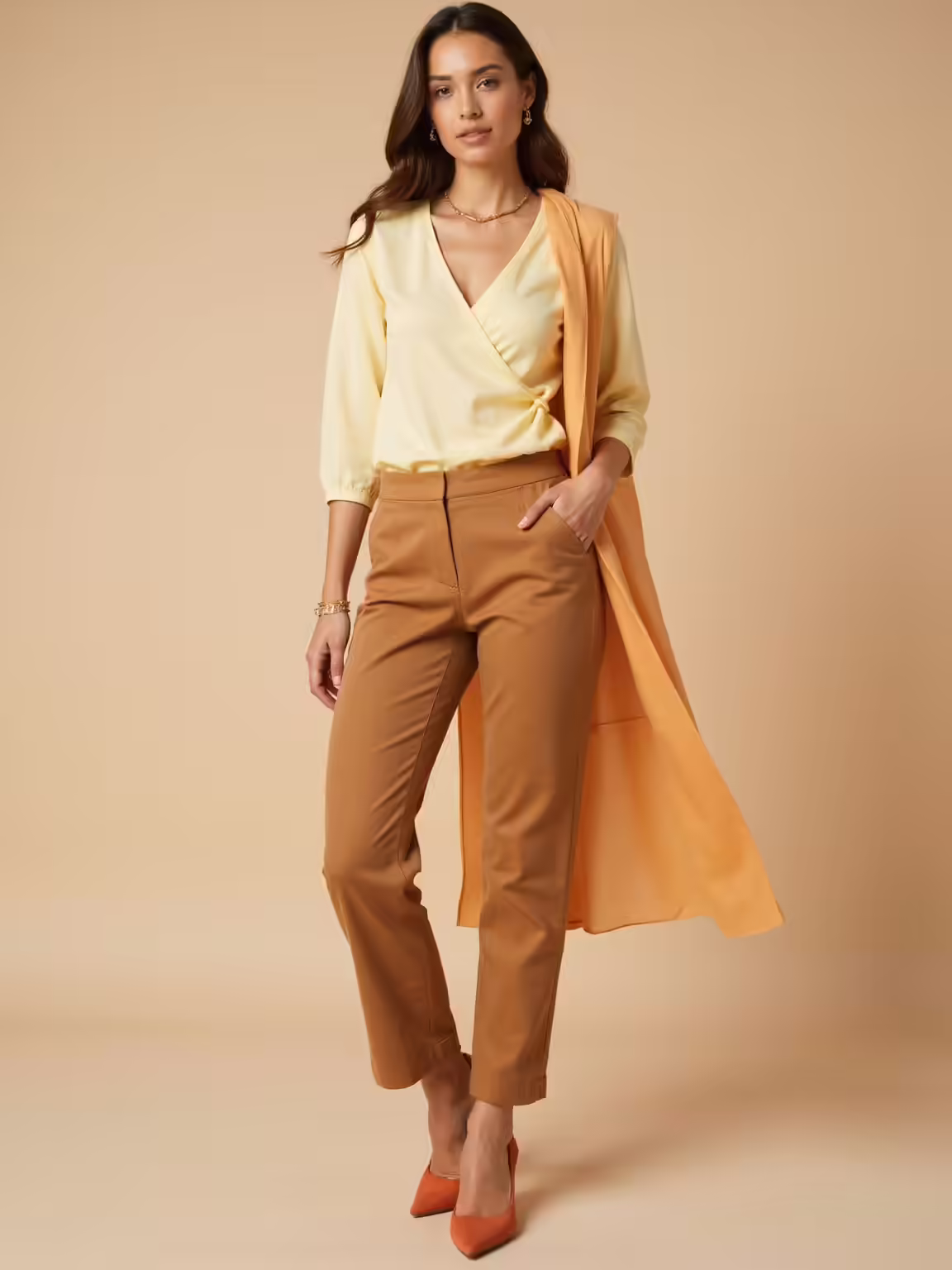warm spring color outfit formulas