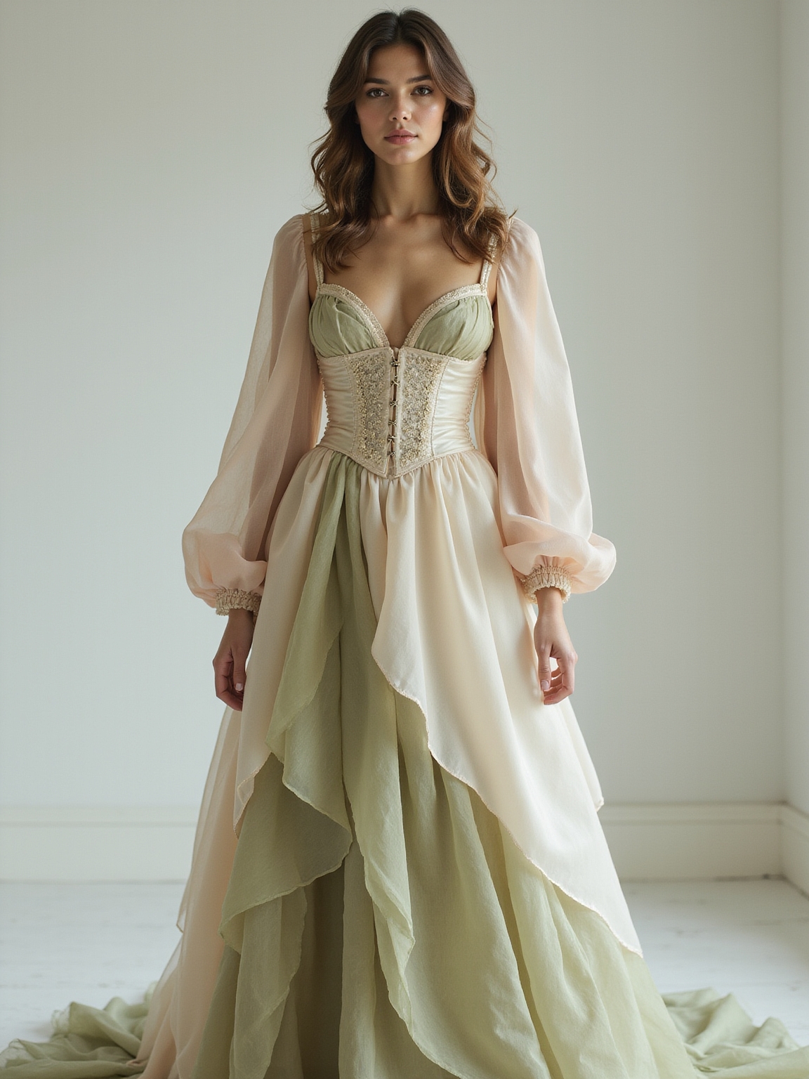 weightless layered ethereal silhouettes