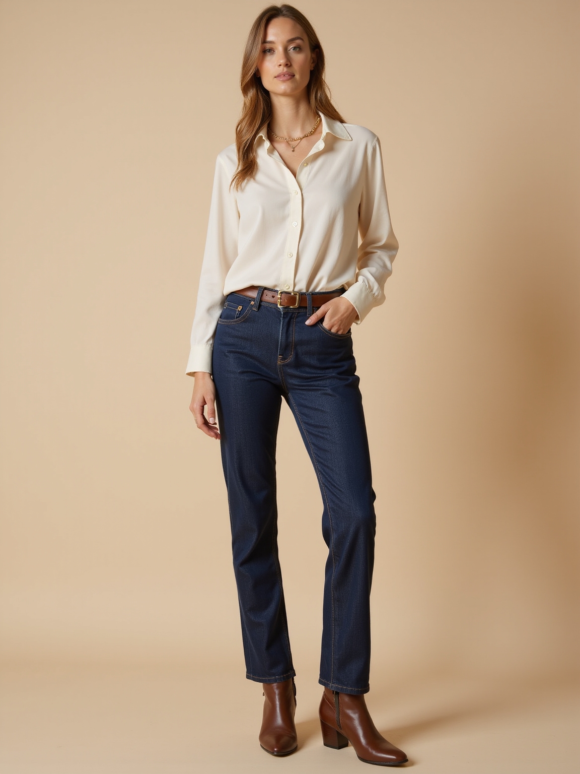 well cut mid rise relaxed bottoms