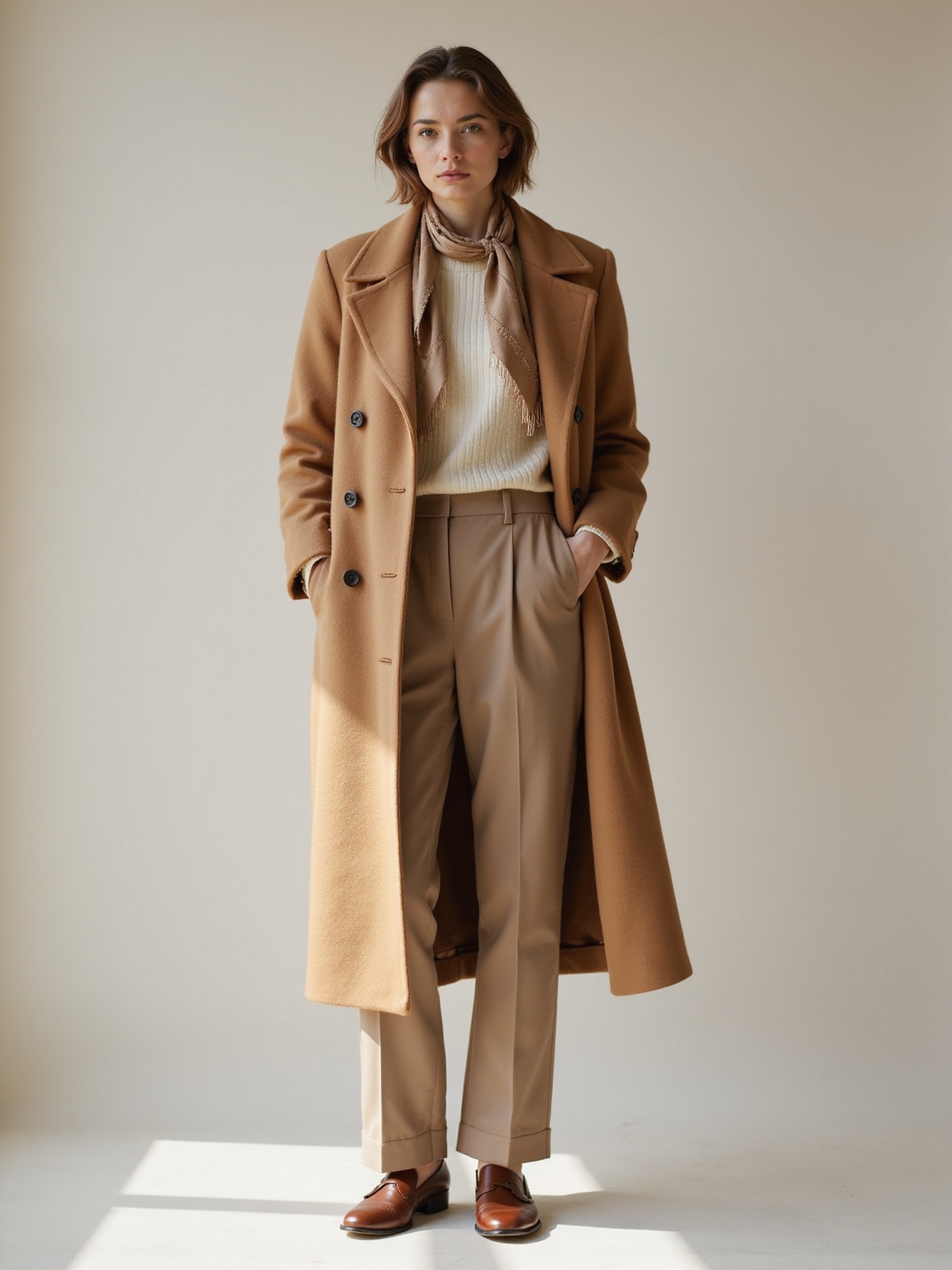 well cut wool and camel