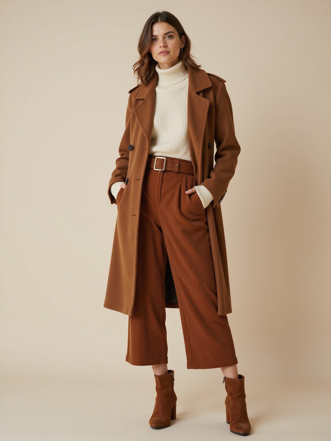 wool suede corduroy knit