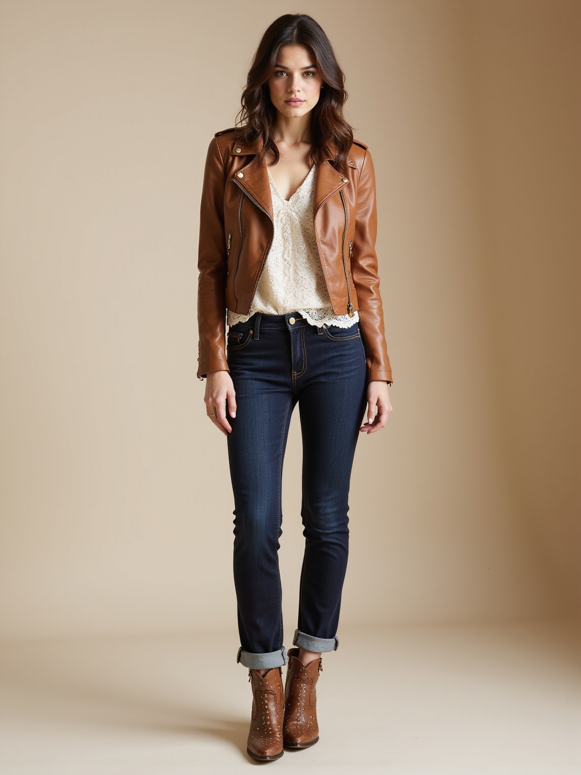 worn leather cowboy boots