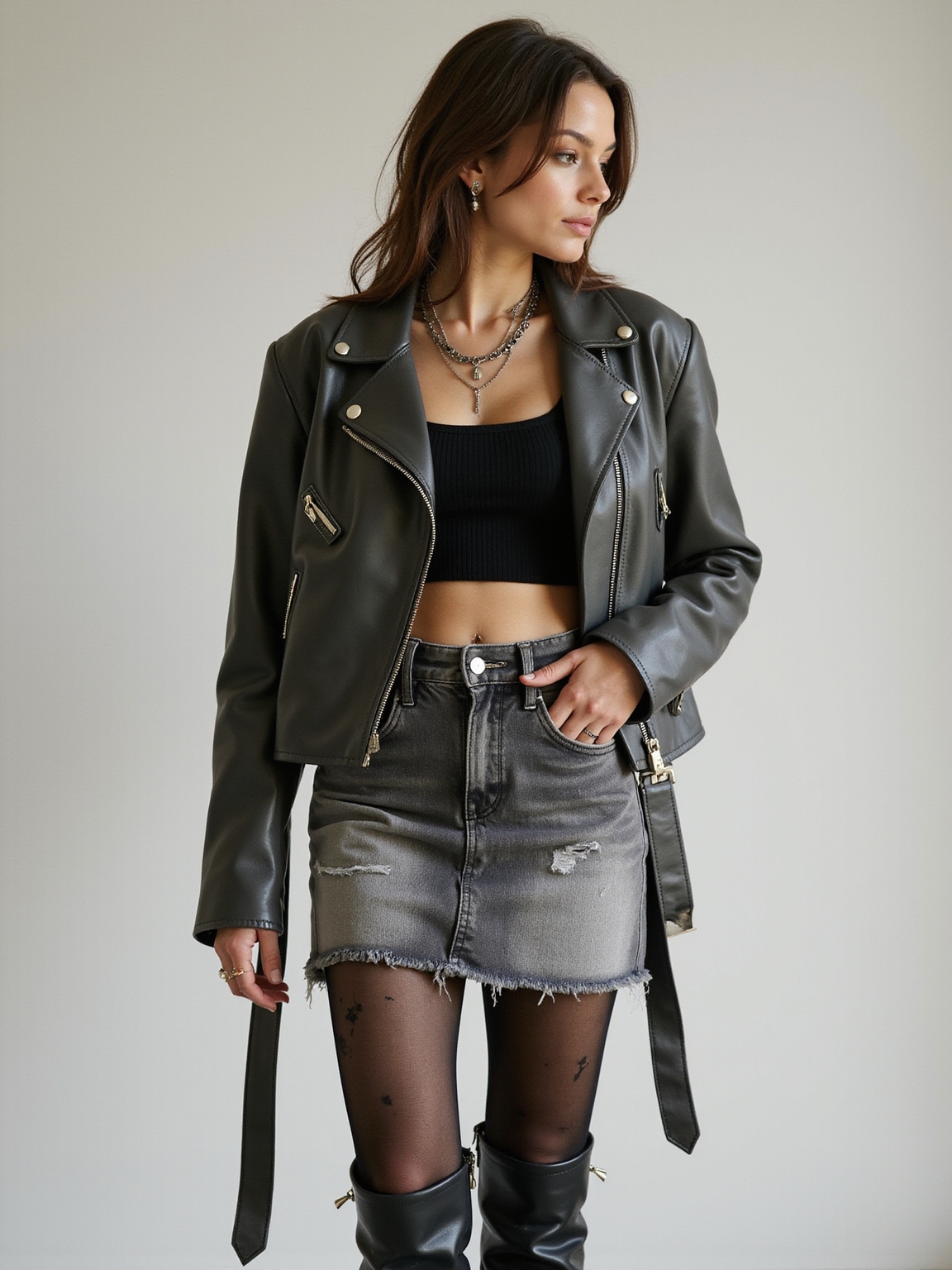 worn textures deliberate offbeat accessory