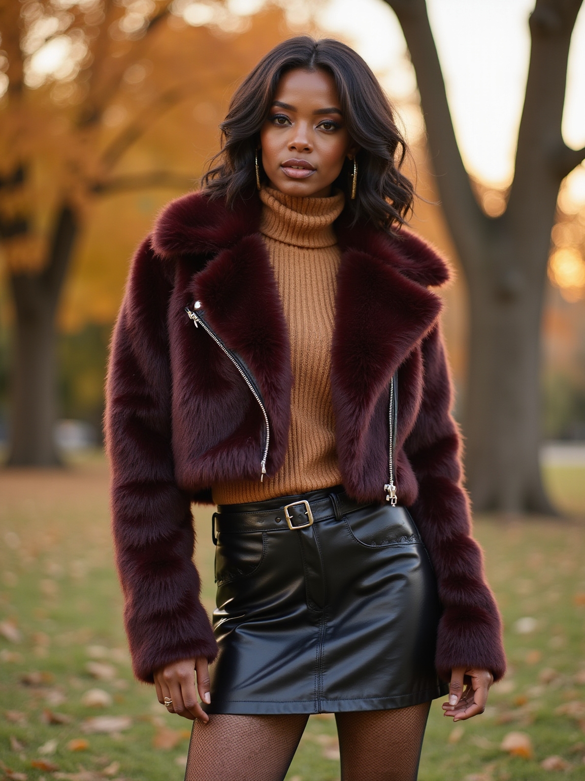 y2k pieces layered with coziness