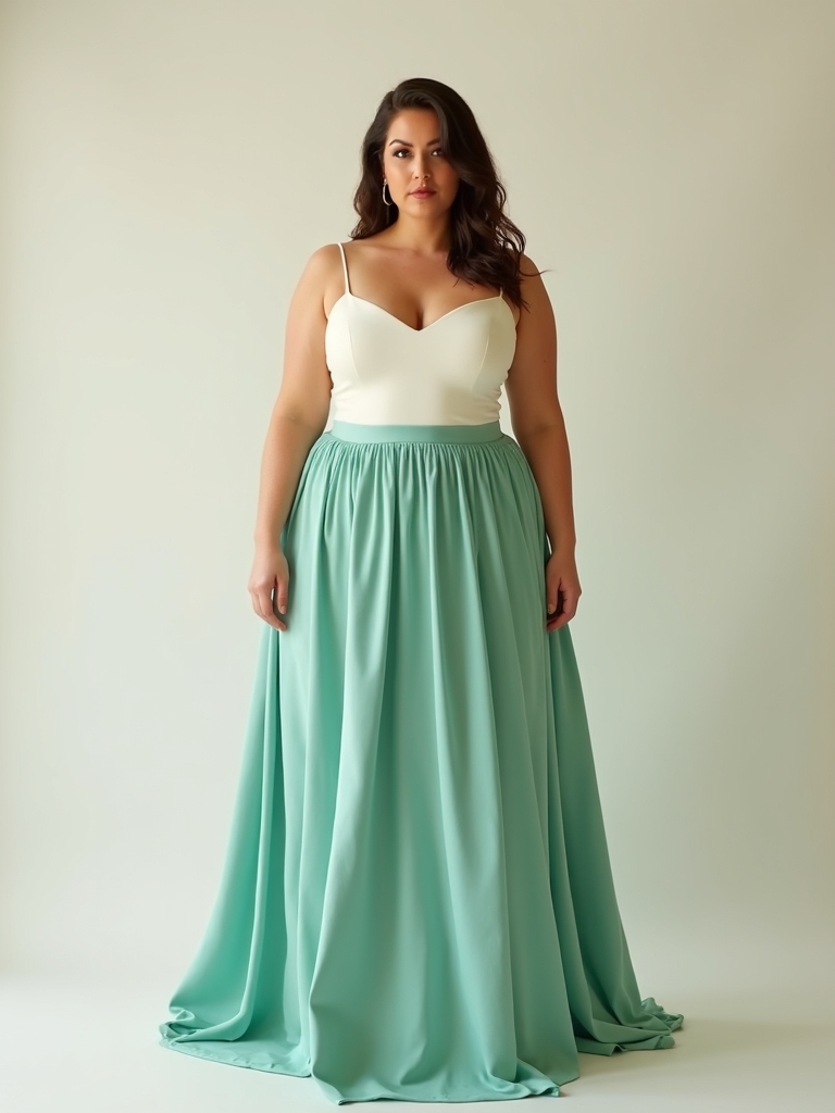 a line skirts for balance