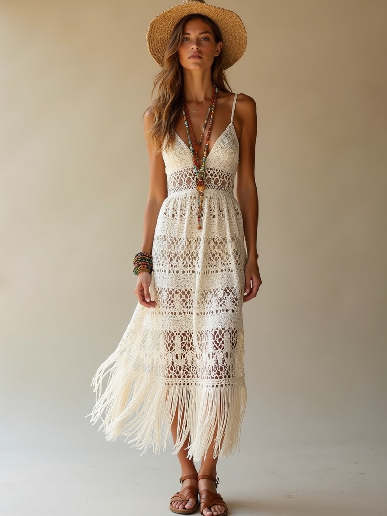 boho crochet summer elegance