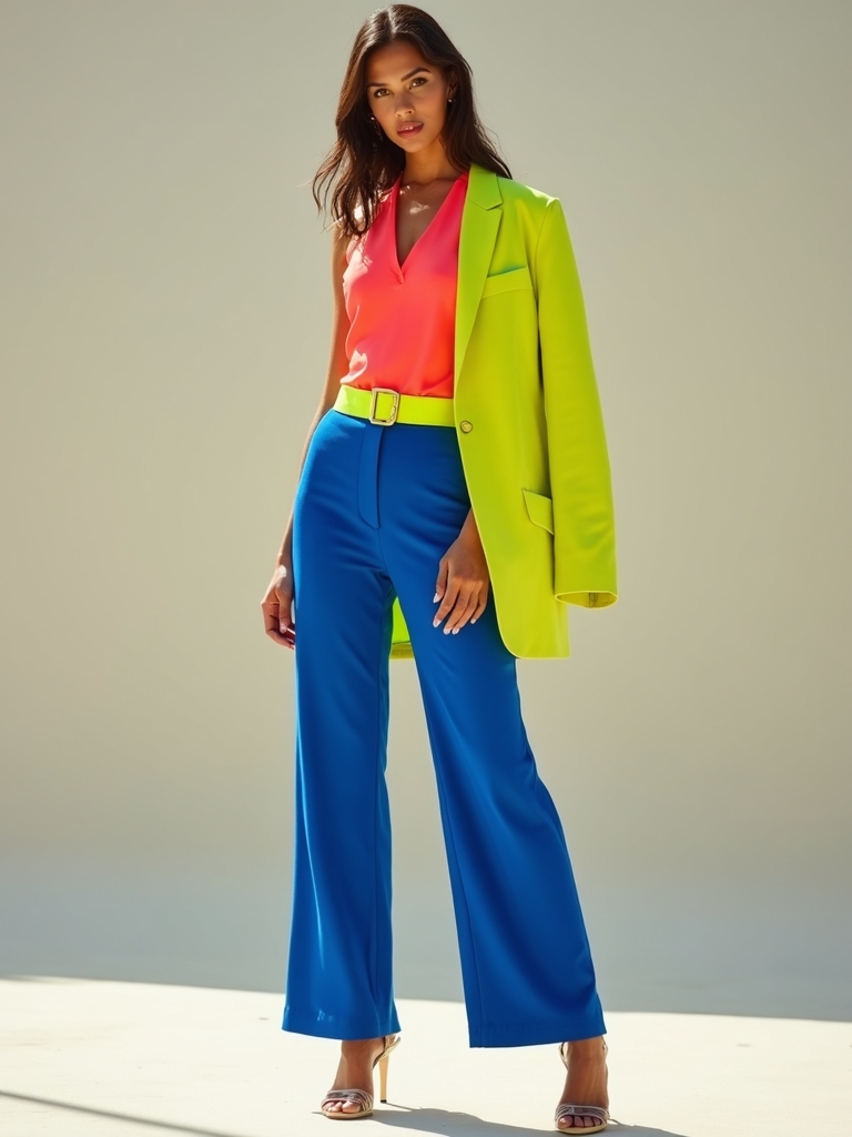 bold color blocking style
