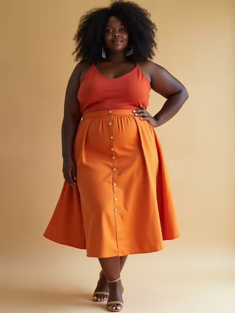bold skirts solid tops