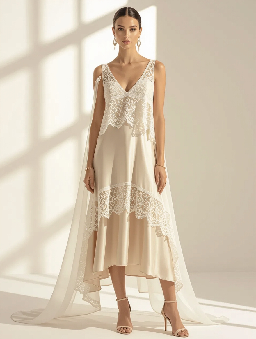 breathable layered midi dresses