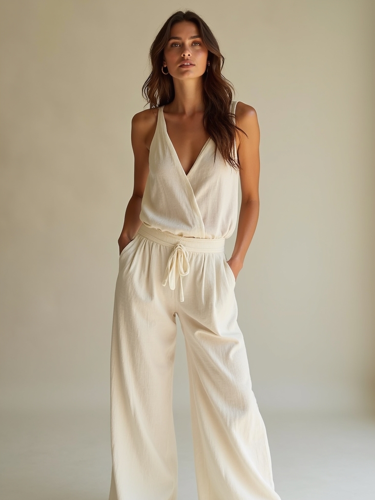 breathable linen summer sets