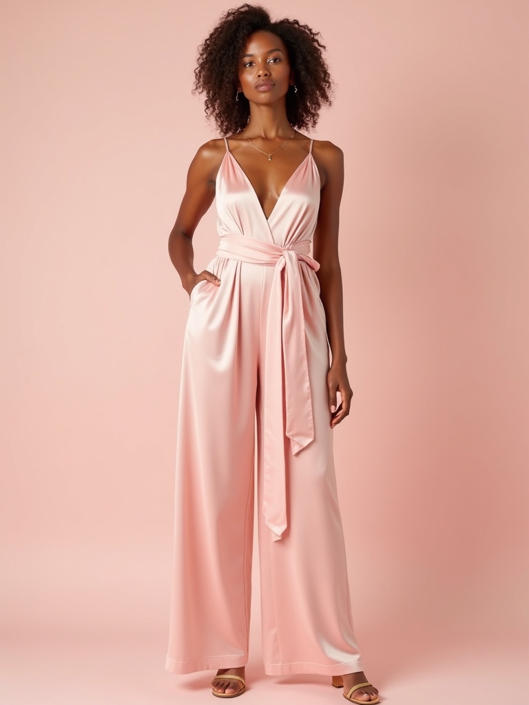 breathable pastel pink jumpsuits
