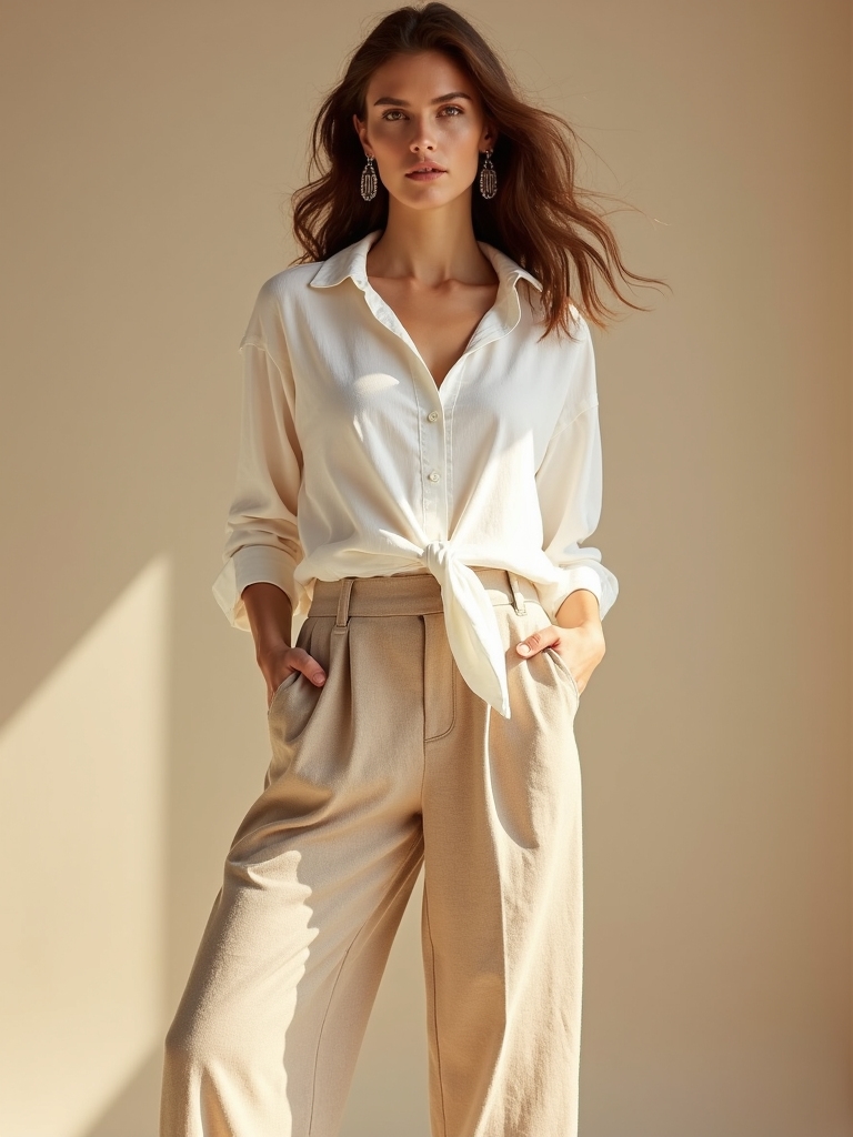 breathable polished summer trousers