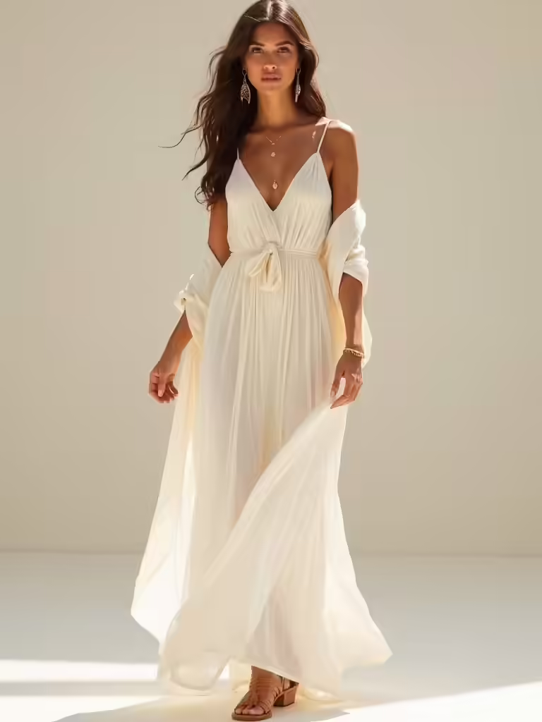 breezy maxi dress styling