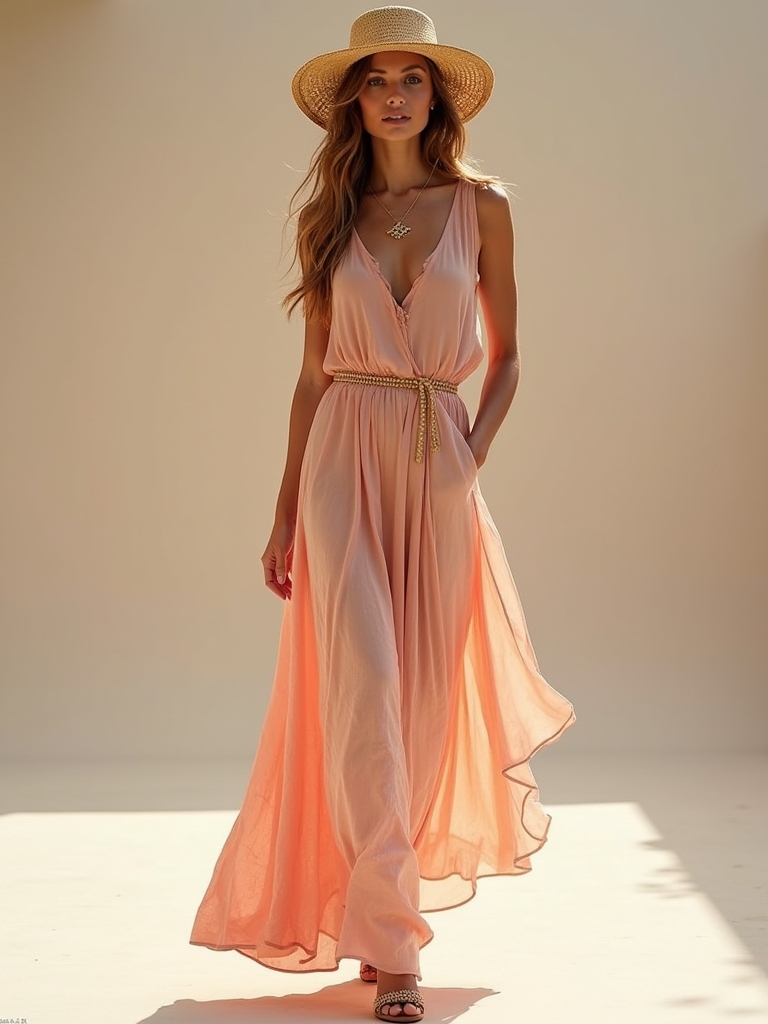 breezy maxi dress styling