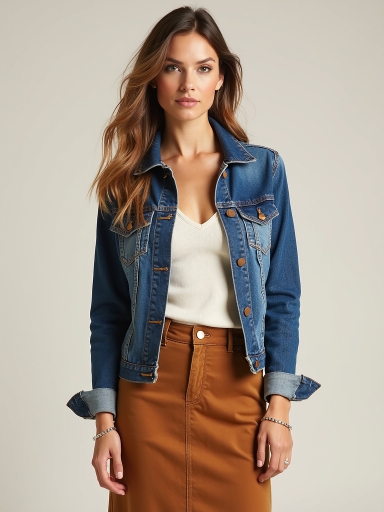 casual versatile denim ensemble