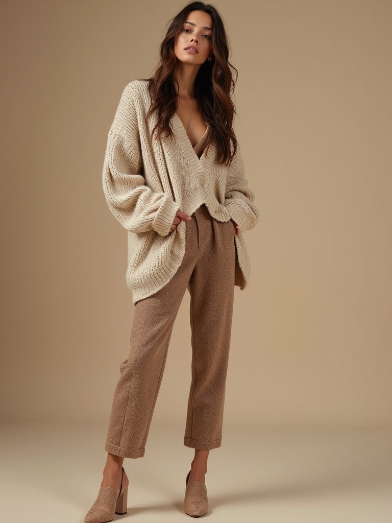 chic comfort through cozy knits