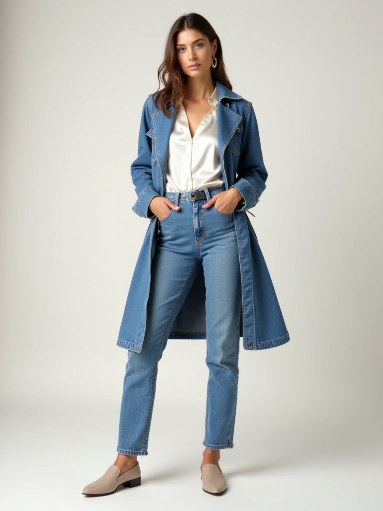 chic denim outfits for comfort