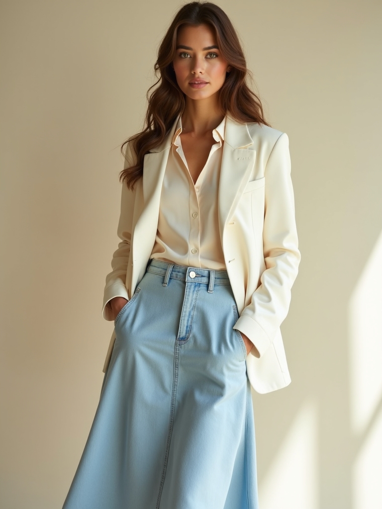 chic midi skirt versatility