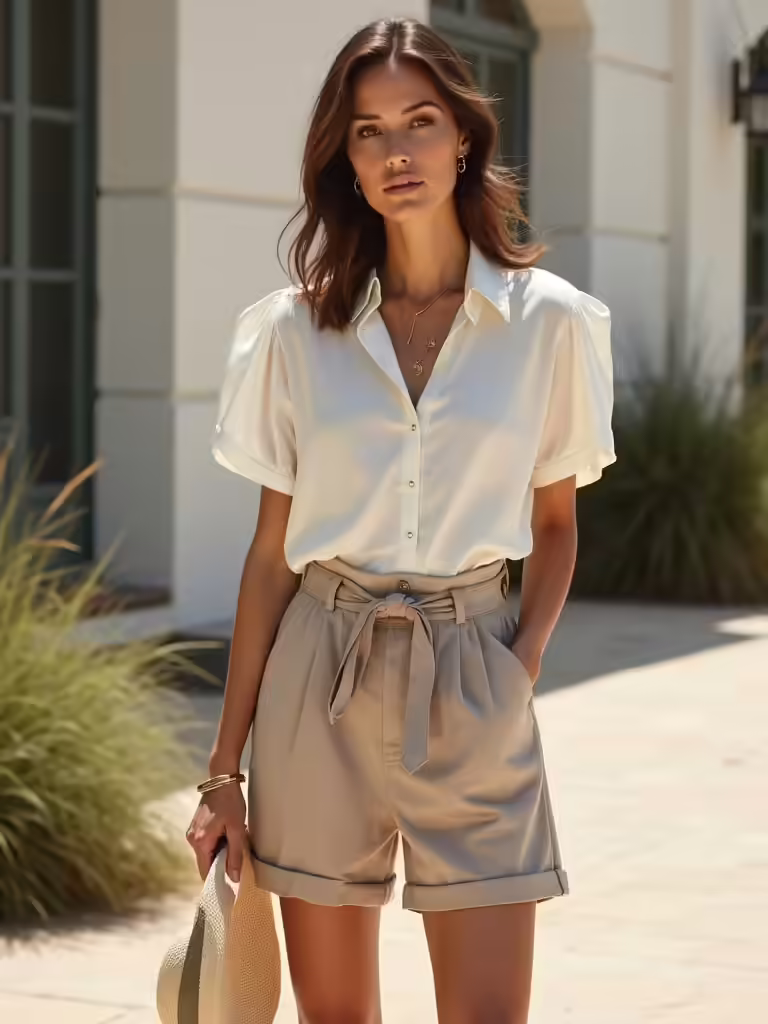 chic shorts polished vibes