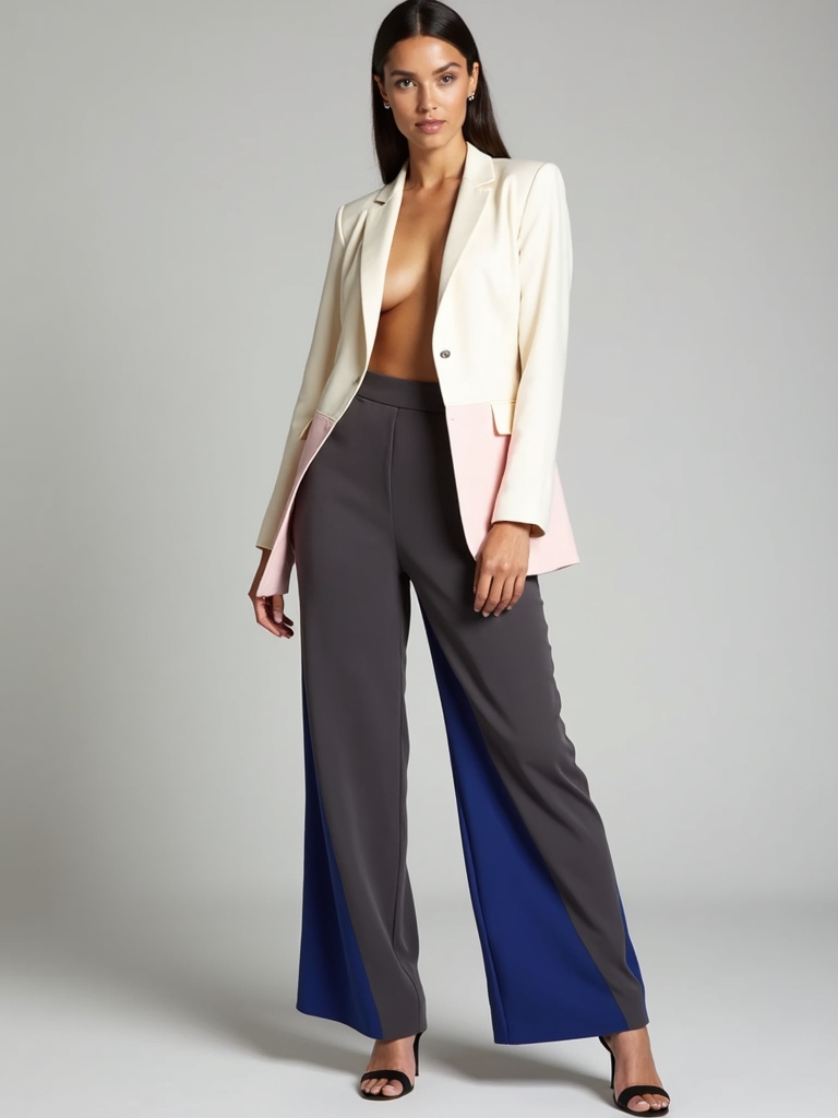 color blocking for elongated silhouette