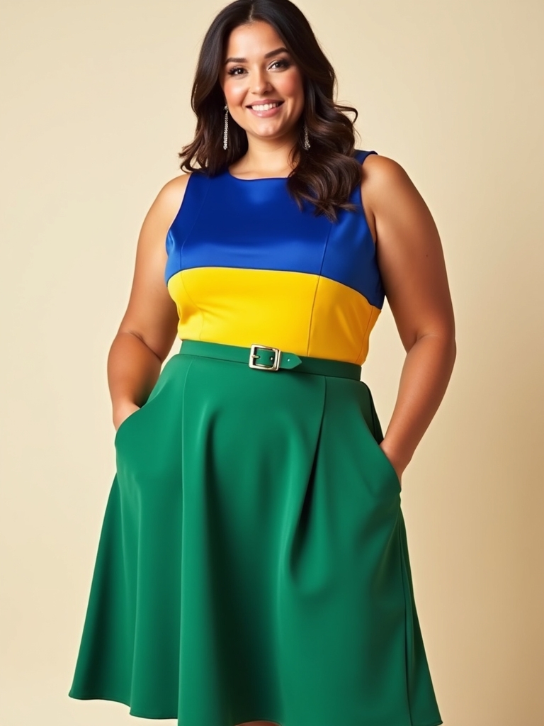 color blocking for elongation