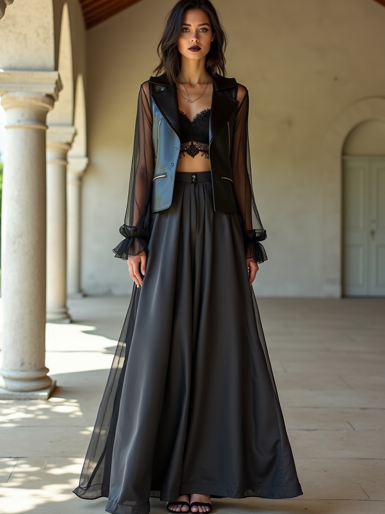 cool layered goth style