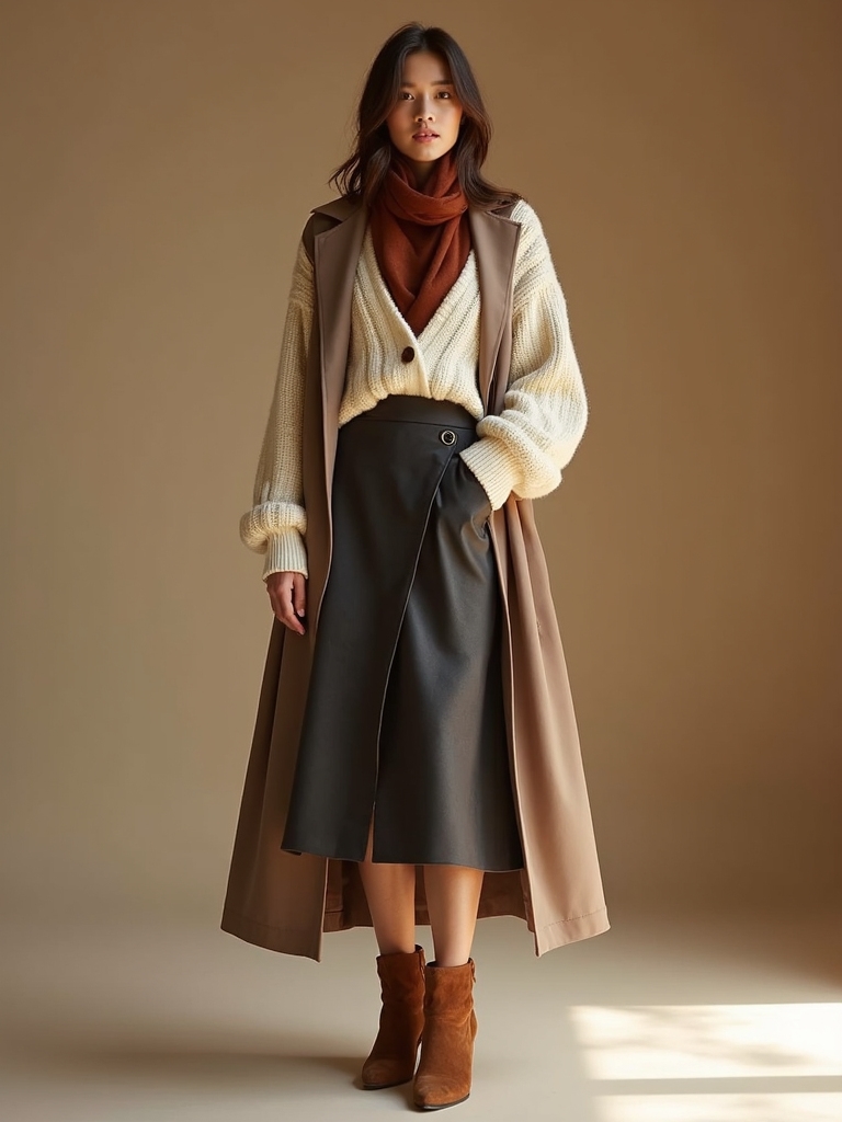 cozy knit midi elegance