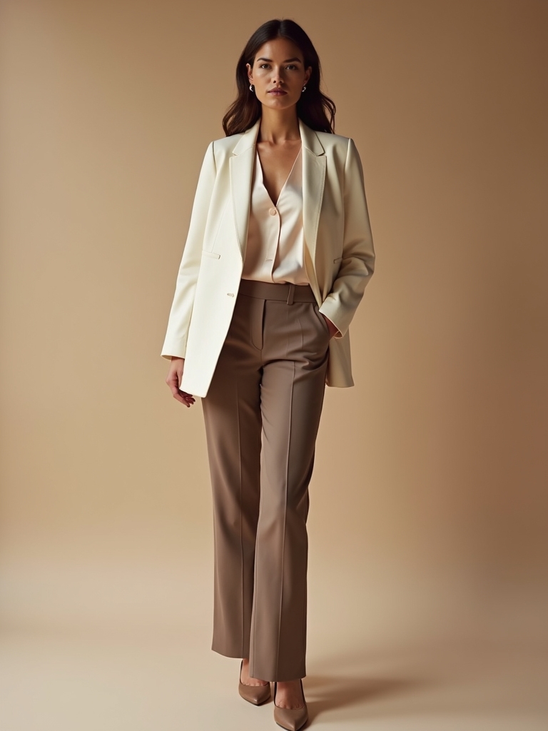 crisp tailoring soft elegance
