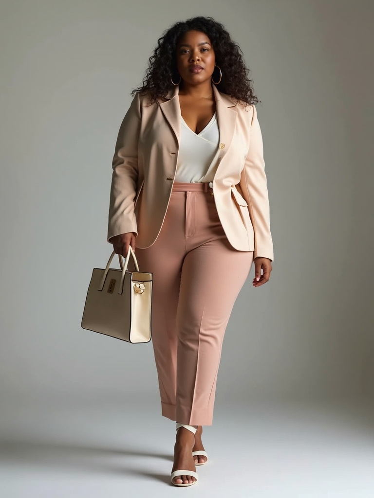 curvy spring work attire