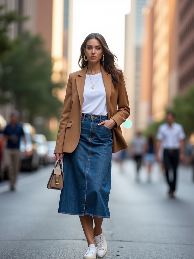 denim and tee combinations