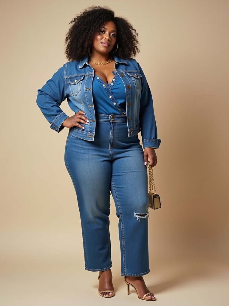 denim dresses plus size styles