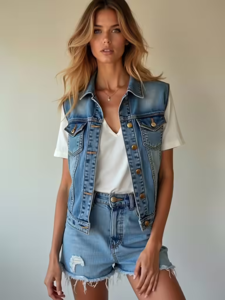 denim layering for summer