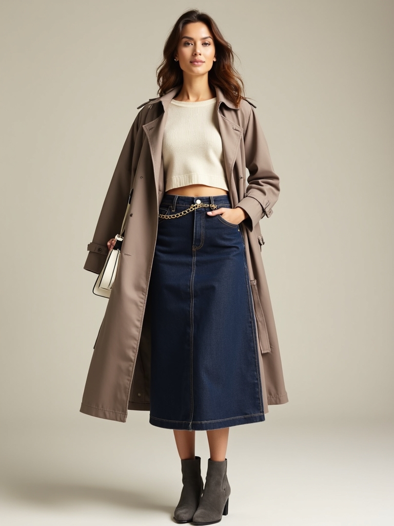 denim skirt styles overview
