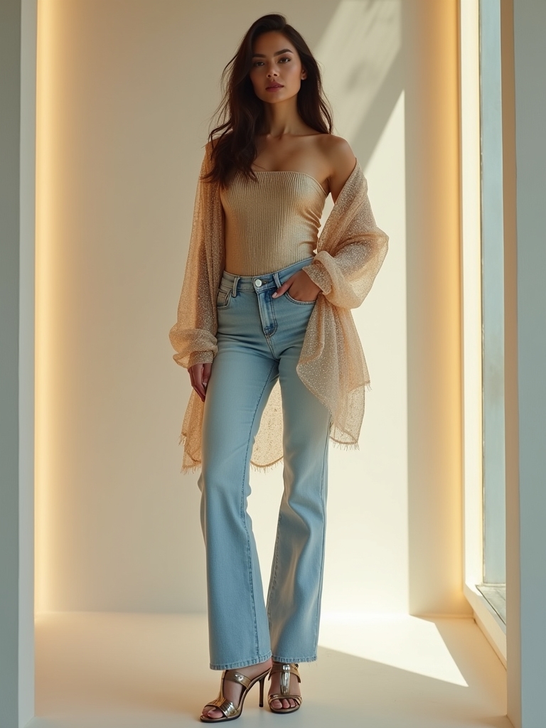 edgy glam effortless style