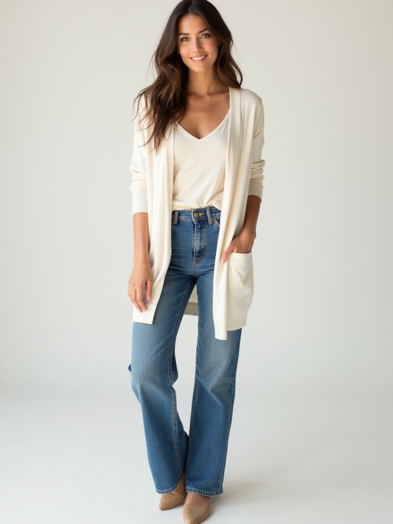 effortless casual denim layering