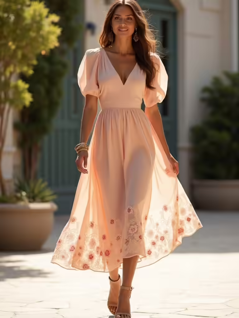 effortless flowy midi dresses
