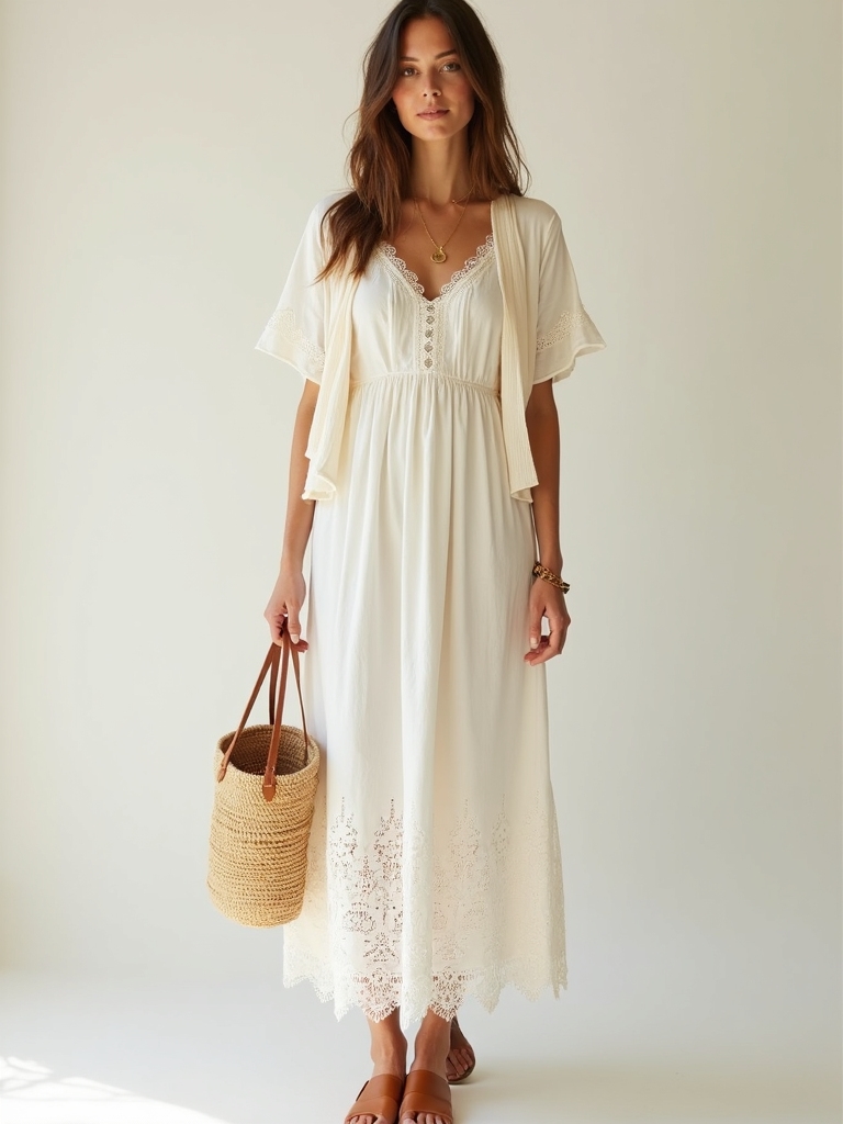 effortless maxi dress styling
