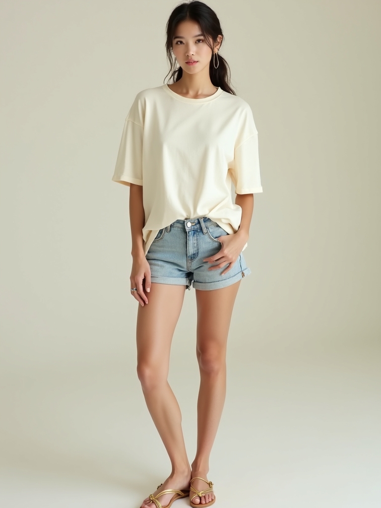 effortless oversized tee styling