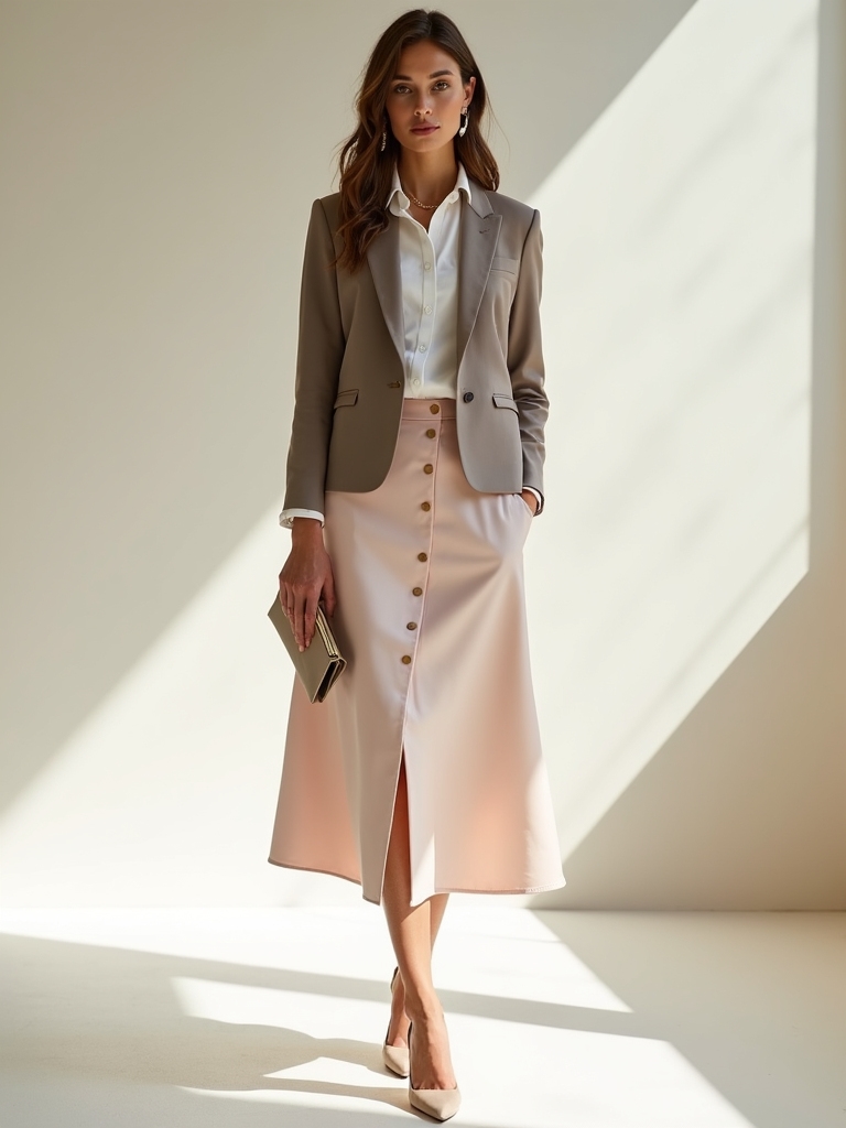 effortless polished midi skirts