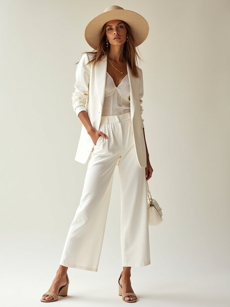 effortless summer white outfits