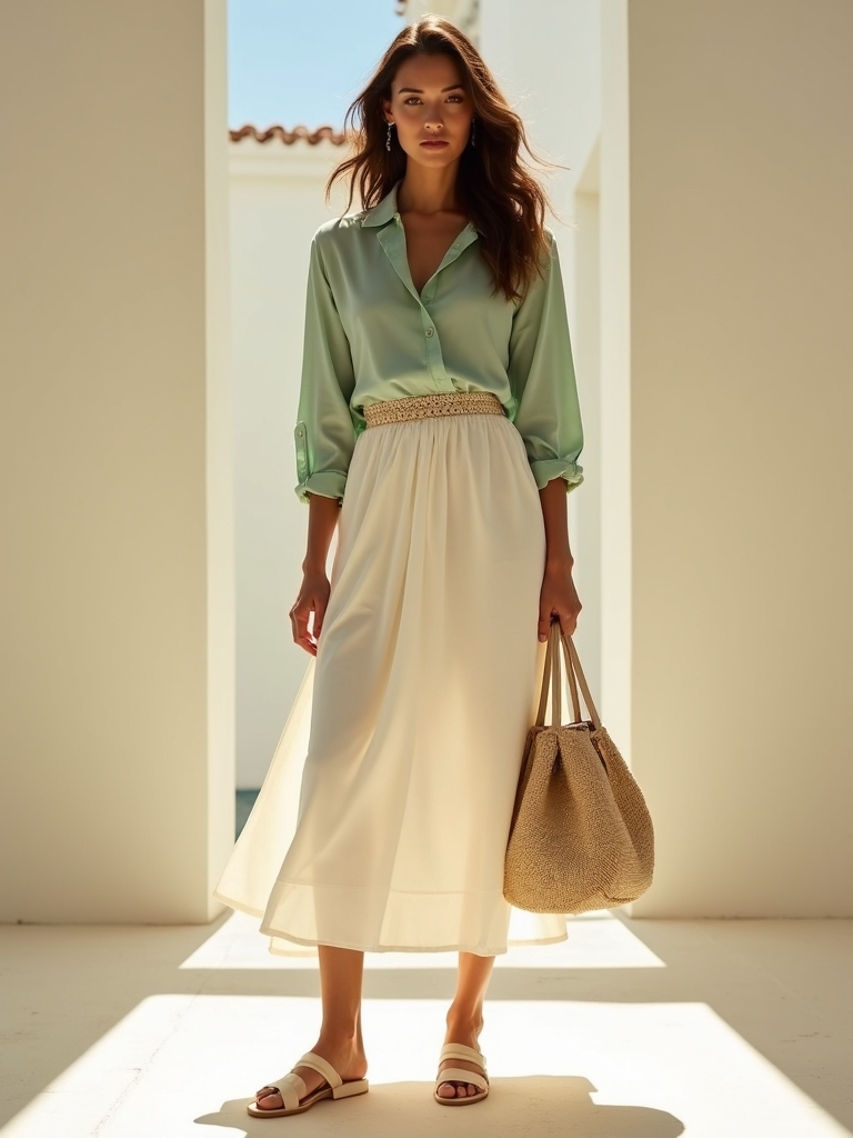 elegant lightweight warm weather skirts