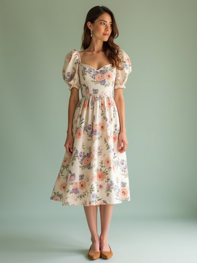 elegant modest floral styles