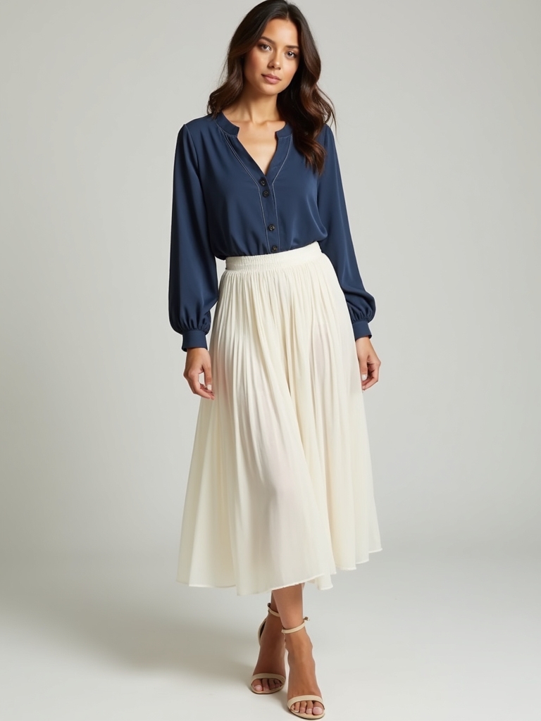 elegant skirts and blouses