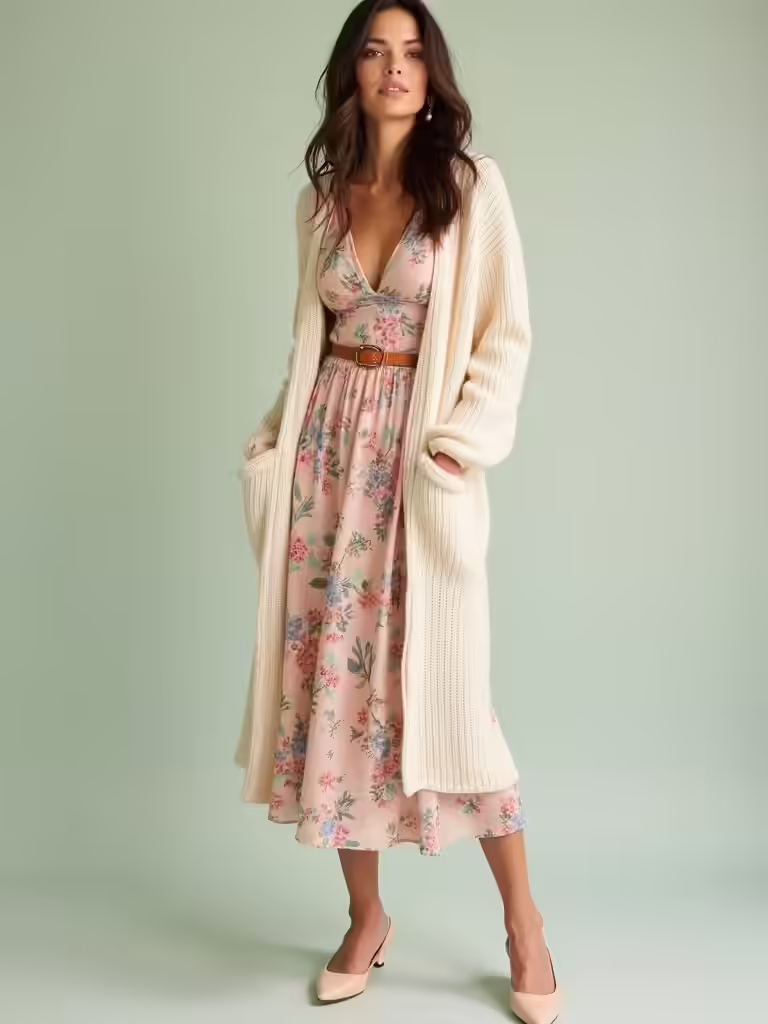 feminine florals and knits