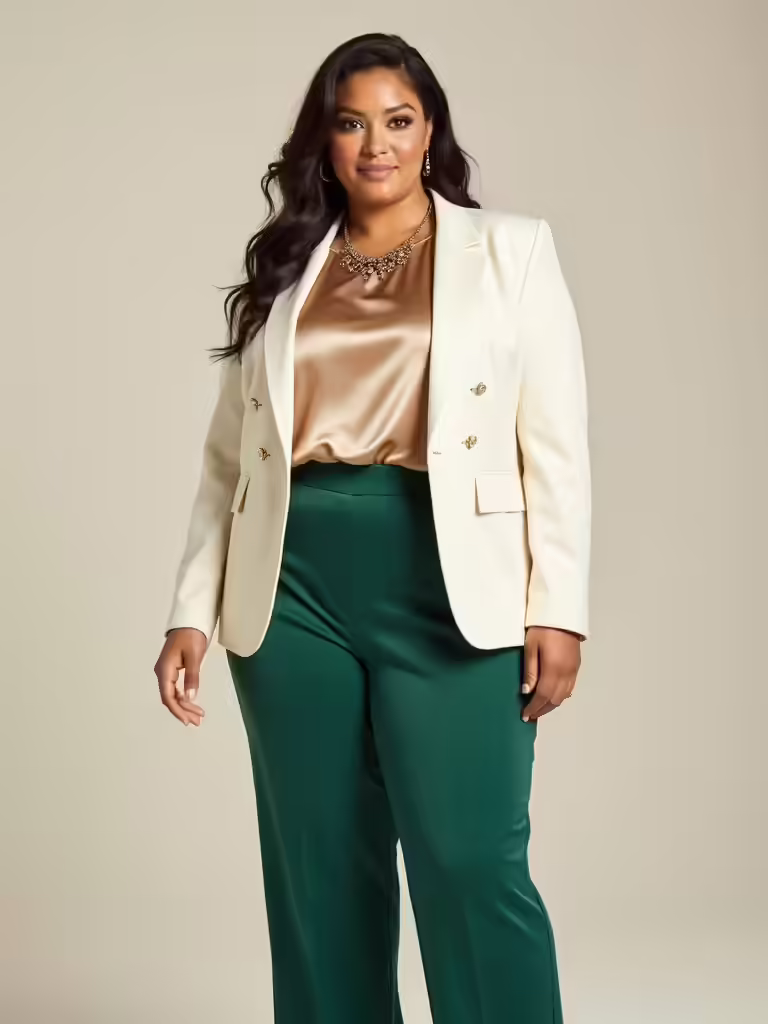 flattering blazers for curves